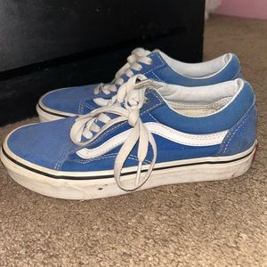 Blue VANS shoes